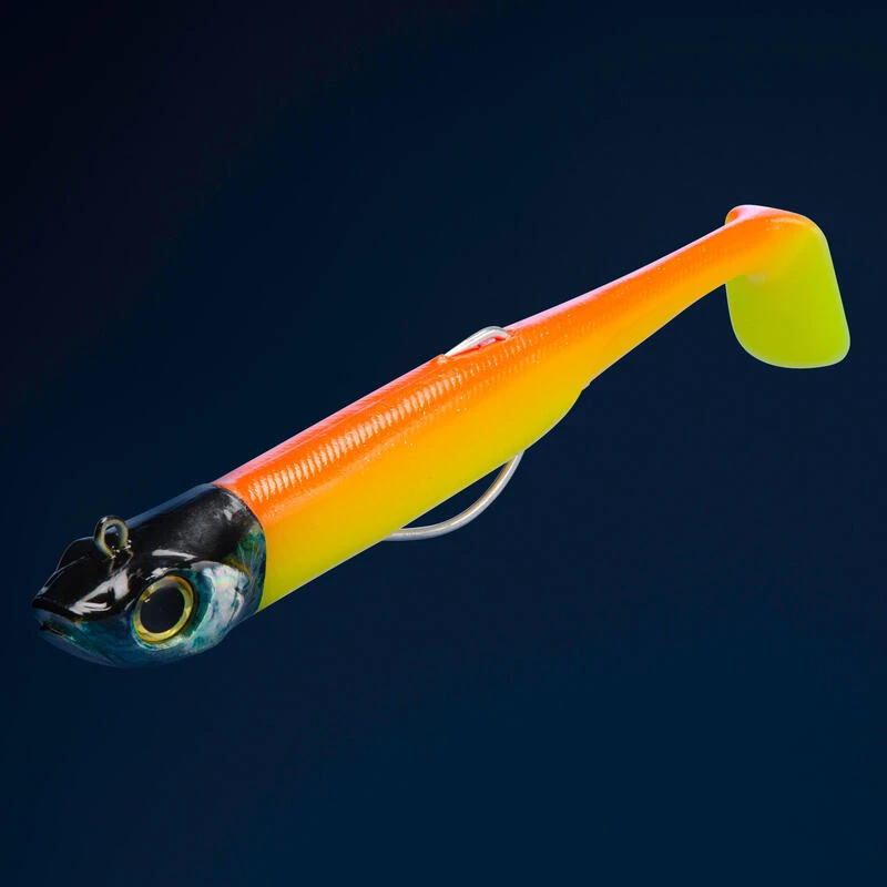 COMBO Leurres Souples Shad Texan ANCHO 120 50g Rose Fluo/ Orange Pêche En Mer 4 COMBO Leurres Souples Shad Texan ANCHO 120 50g Rose Fluo/ Orange Pêche En Mer – Image 2