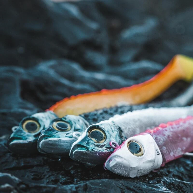 COMBO Leurres Souples Shad Texan ANCHO 120 50g Rose Fluo/ Orange Pêche En Mer 8 COMBO Leurres Souples Shad Texan ANCHO 120 50g Rose Fluo/ Orange Pêche En Mer – Image 6