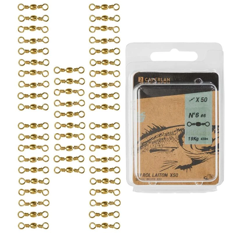 Émerillon Pêche En Mer Swivel Brass SW ROL LAITON X50 3 Émerillon Pêche En Mer Swivel Brass SW ROL LAITON X50