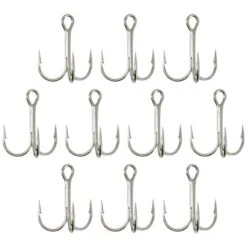 HAMEÇON TRIPLE PÊCHE HOOK TRIPLE NICKEL -Matériel De Pêche hamecon triple peche hook triple nickel 1