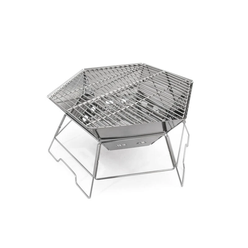 Origin Outdoors Hexagone - Gril Et Bol De Feu En Acier Inoxydable 4 Origin Outdoors Hexagone - Gril Et Bol De Feu En Acier Inoxydable – Image 2