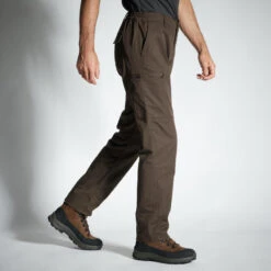 PANTALON CARGO RESISTANT STEPPE 300 MARRON -Matériel De Pêche pantalon cargo resistant steppe 300 marron 3