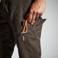 PANTALON CARGO RESISTANT STEPPE 300 MARRON -Matériel De Pêche pantalon cargo resistant steppe 300 marron 4
