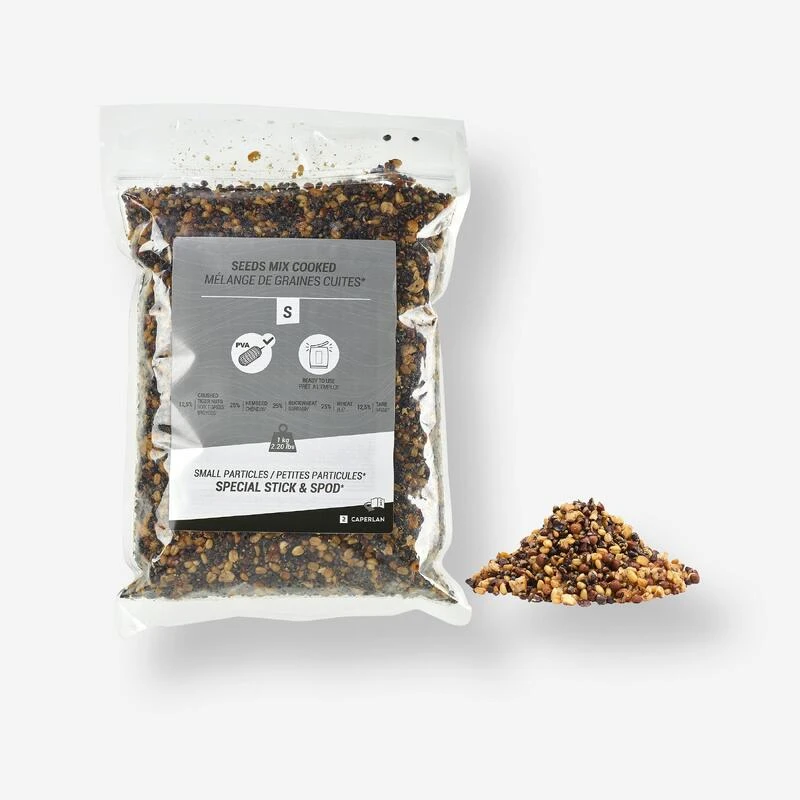 SPODMIX MÉLANGE GRAINES CUITES 1KG GRAINES PÊCHE DE LA CARPE 3 SPODMIX MÉLANGE GRAINES CUITES 1KG GRAINES PÊCHE DE LA CARPE