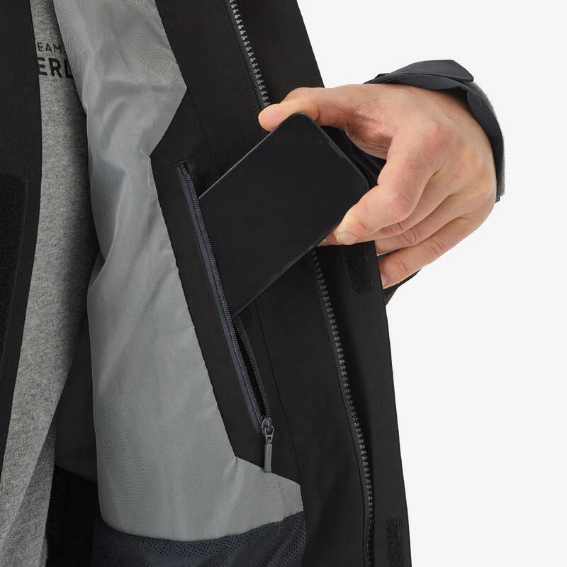Veste De Pêche Imperméable Homme - FJ 500 WPF Grise Et Noir 9 Veste De Pêche Imperméable Homme - FJ 500 WPF Grise Et Noir – Image 7