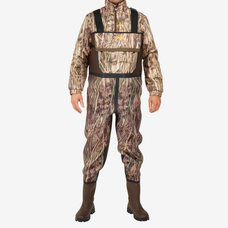 Waders Chasse Chaud 500 Néoprène Camouflage Marais 3 Waders Chasse Chaud 500 Néoprène Camouflage Marais – Image 2